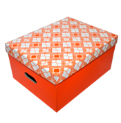 caja rombo rosa
